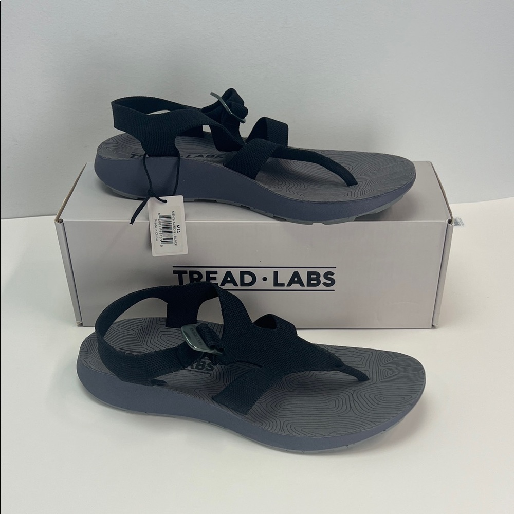 Tread Labs Albion Sandals Mens 11 Black Outdoor Comfort Supportive Shoes
